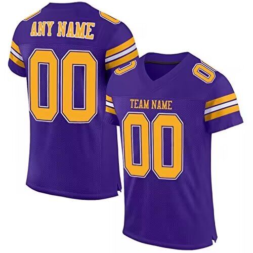 2024 Youth NFL custom throwback purple nike jersey